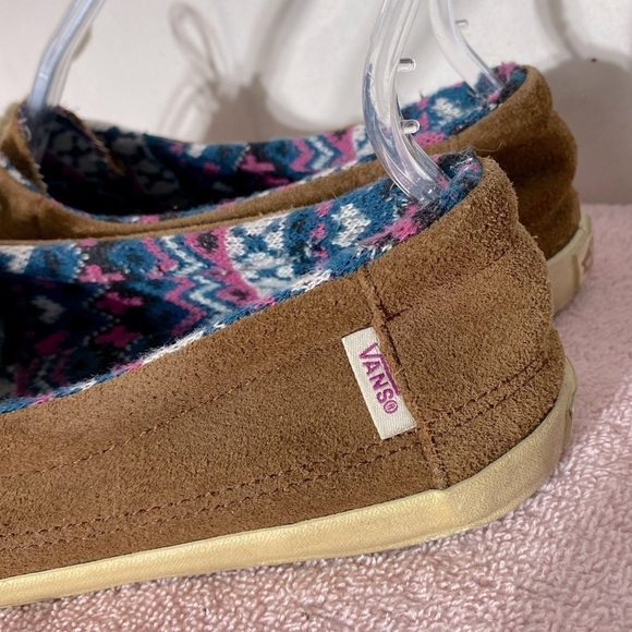 Vans Brown Suede Lace Up Loafers 9.5 - Picture 3 of 13